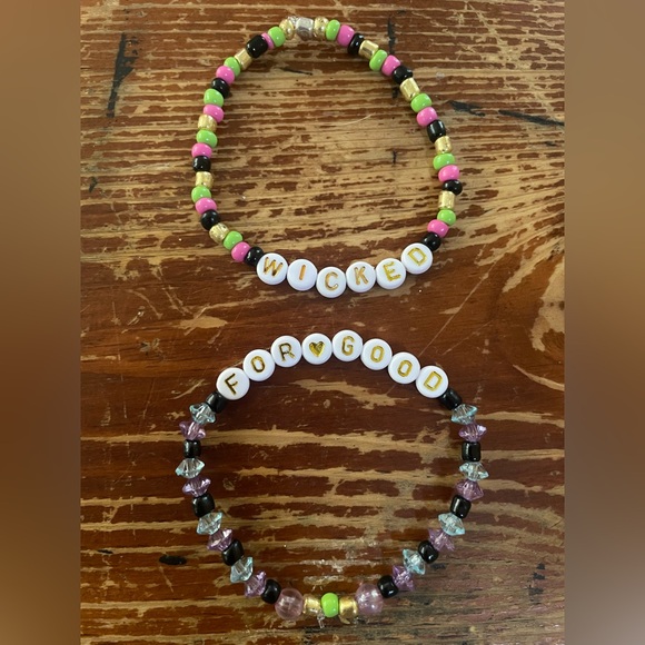 Colorful Beaded Bracelets with Letter Beads - Picture 1 of 1